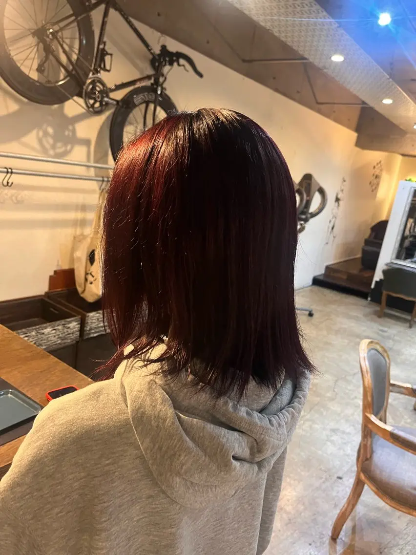 カラー ヘアカラー 松原 樹里のヘアスタイル