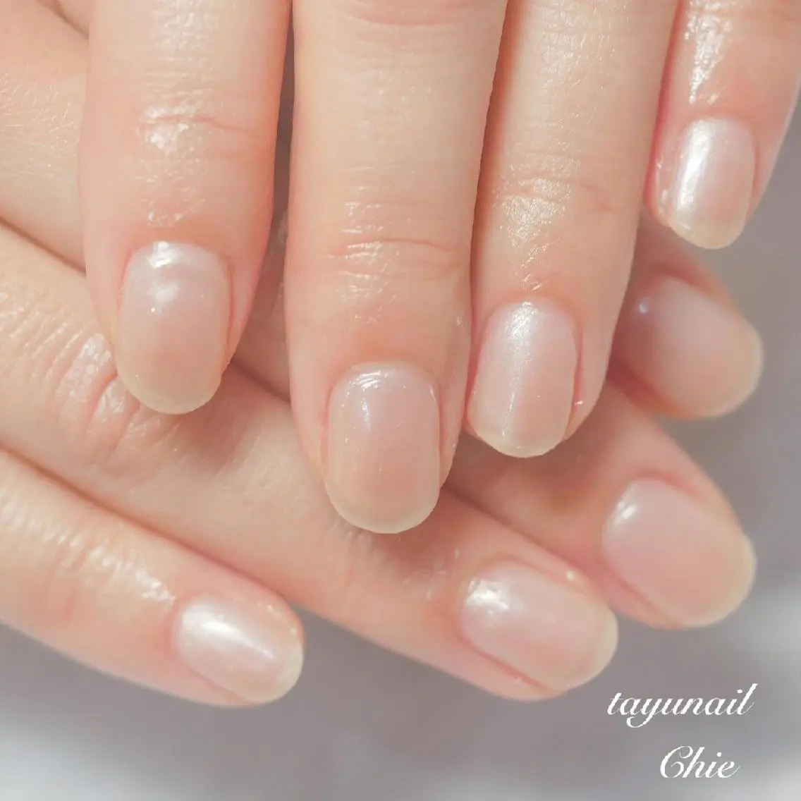 ネイル ブルー ジェルネイル ワンカラーネイル パラジェル 冬ネイル ネイルサロン 【たゆnail】のネイルデザイン