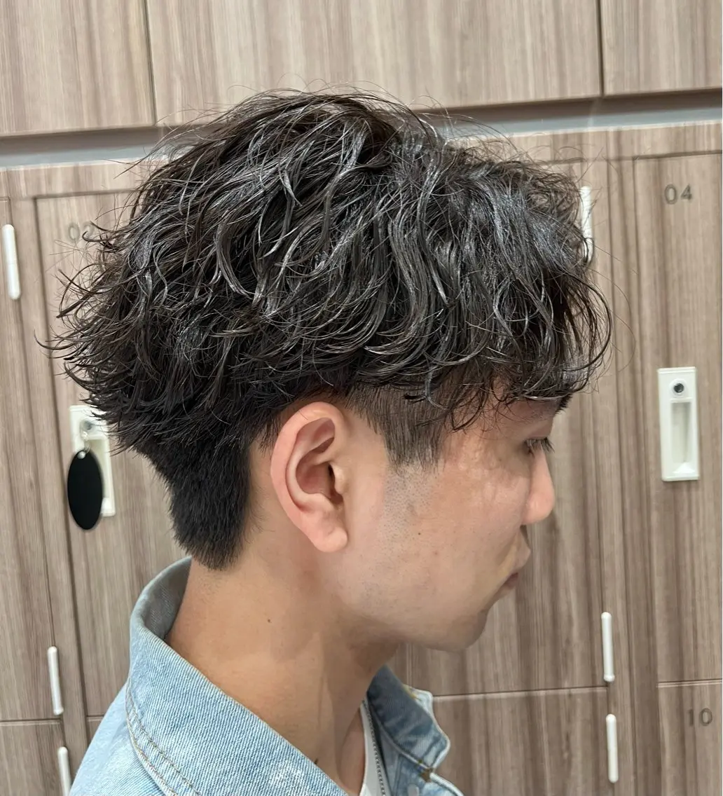 パーマ メンズ カット パーマ 曲がる縮毛矯正/ パーマ/佐野友尉のヘアスタイル
