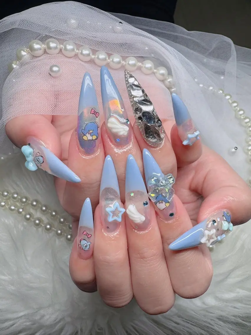 ネイル アートネイル ボルドー フレンチネイル ジェルネイル 氷ネイル・うるうるネイル Julie NailSalonのネイルデザイン