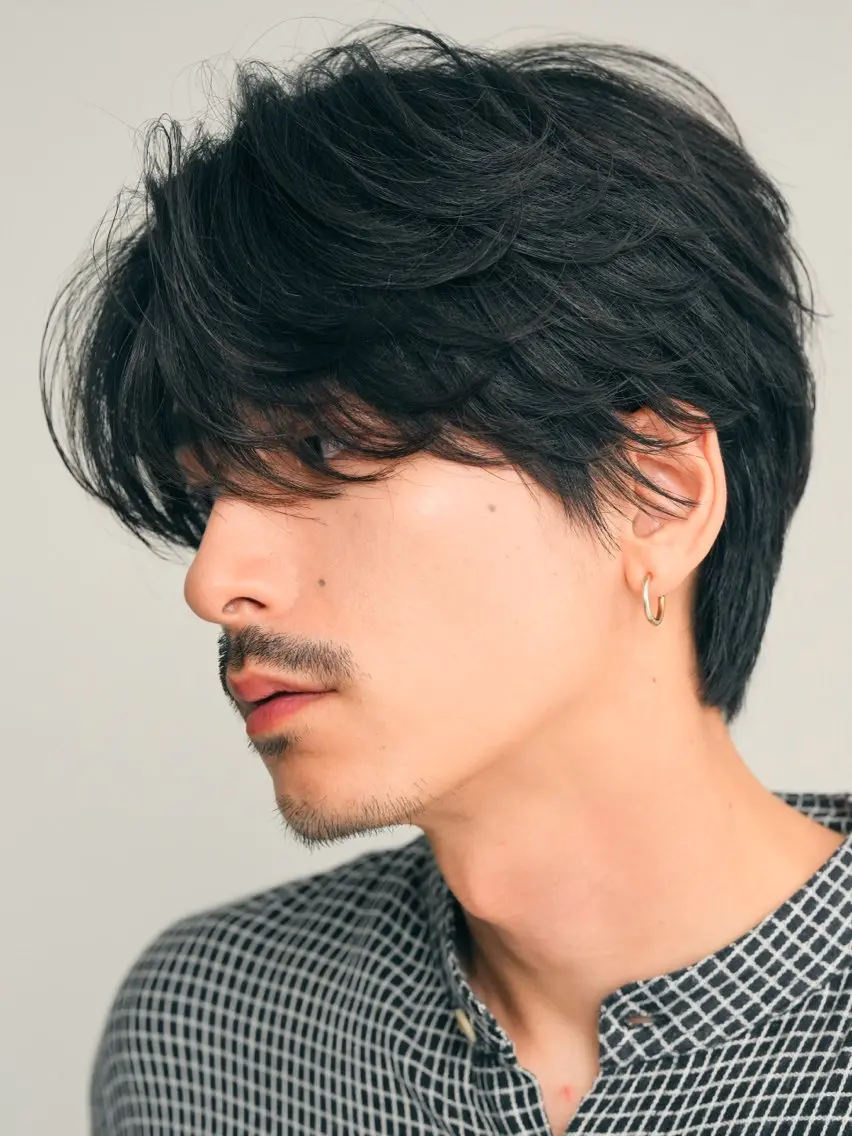 パーマ メンズ カット パーマ fifth park 六反穂 龍介のヘアスタイル