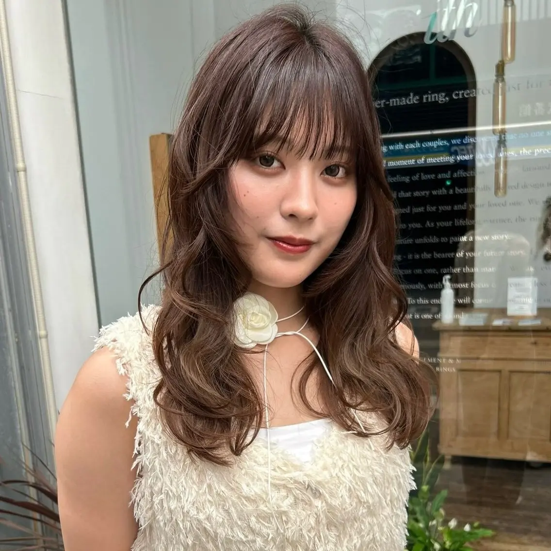 カラー ヘアカラー 塚原 怜音のヘアスタイル