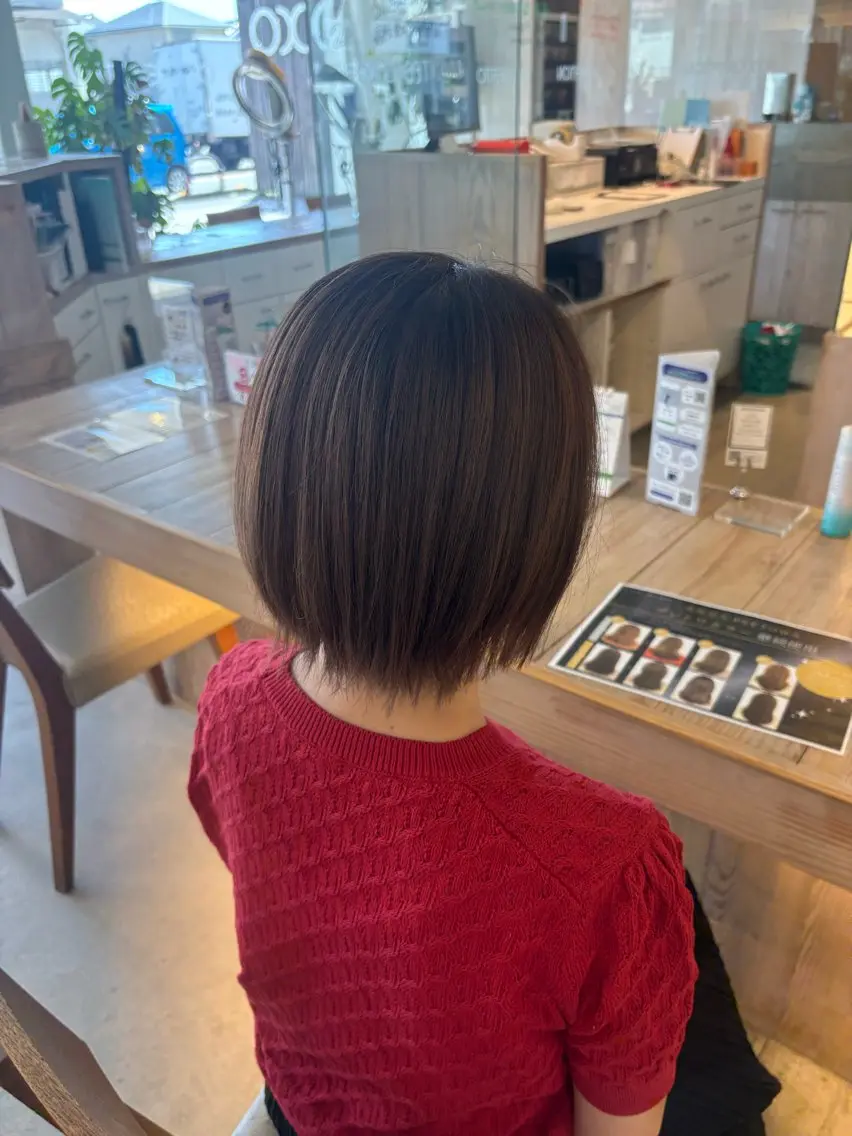 ショート ボブレイヤー ボブ レイヤーカット OXCREATION kanaのヘアスタイル