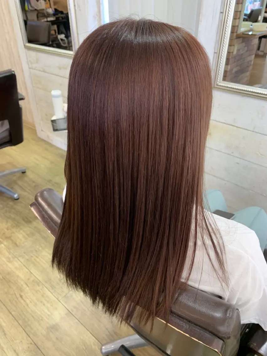 ロング カラー ベージュカラー 髪質改善 ヘアカラー 縮毛矯正 regalo Acari🍎のヘアスタイル