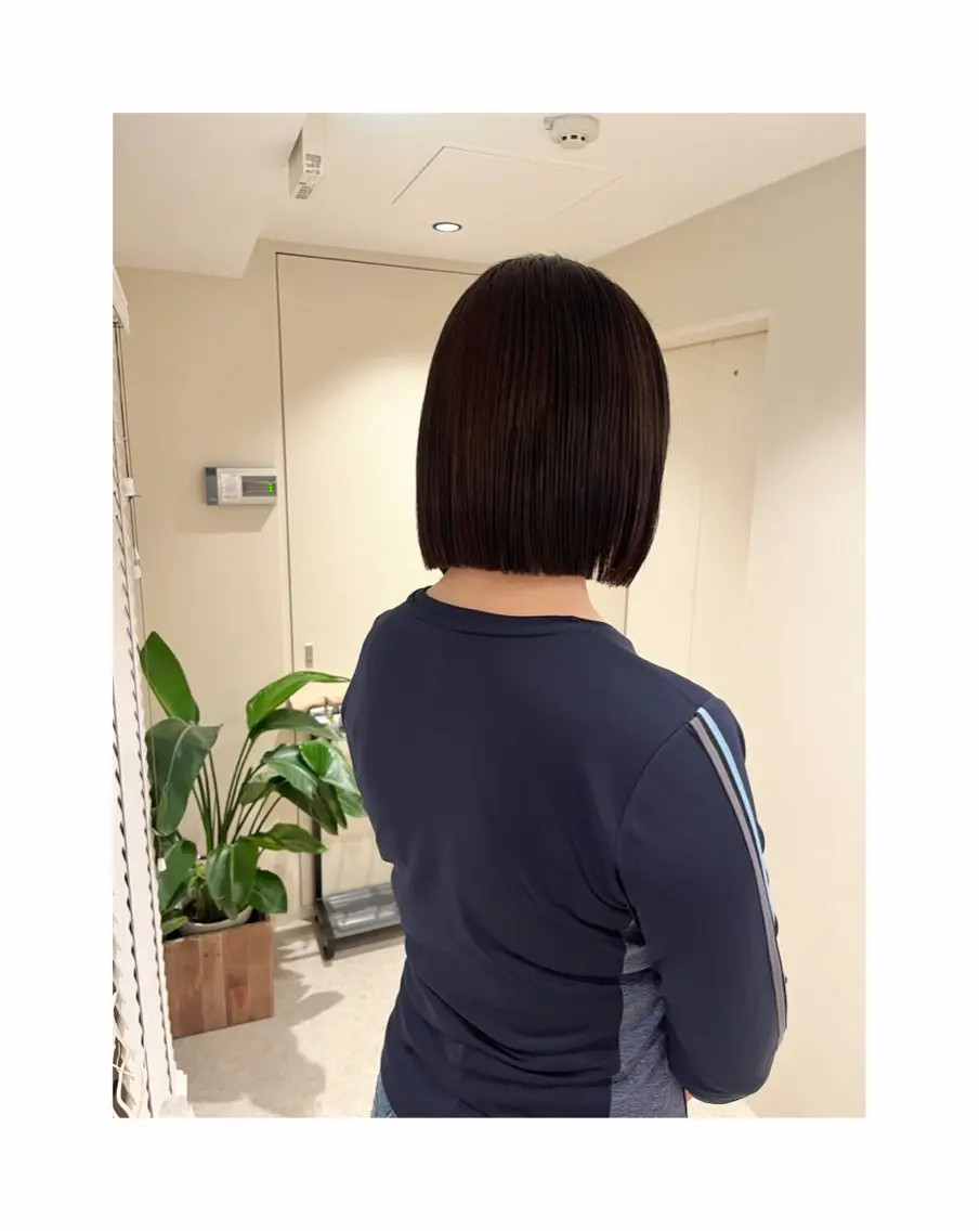 ミディアム カット ヘアカラー トリートメント Bonheur銀座 /runaのヘアスタイル