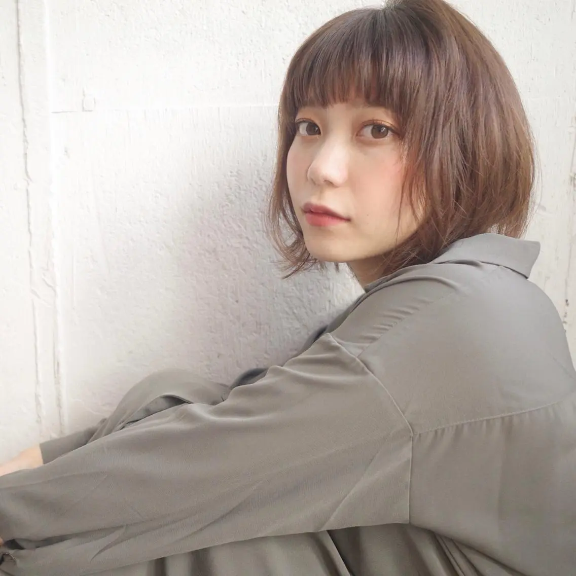 ミディアム カラー ブラウンカラー ヘアカラー トリートメント ふくだ りさ【ciAo!】のヘアスタイル