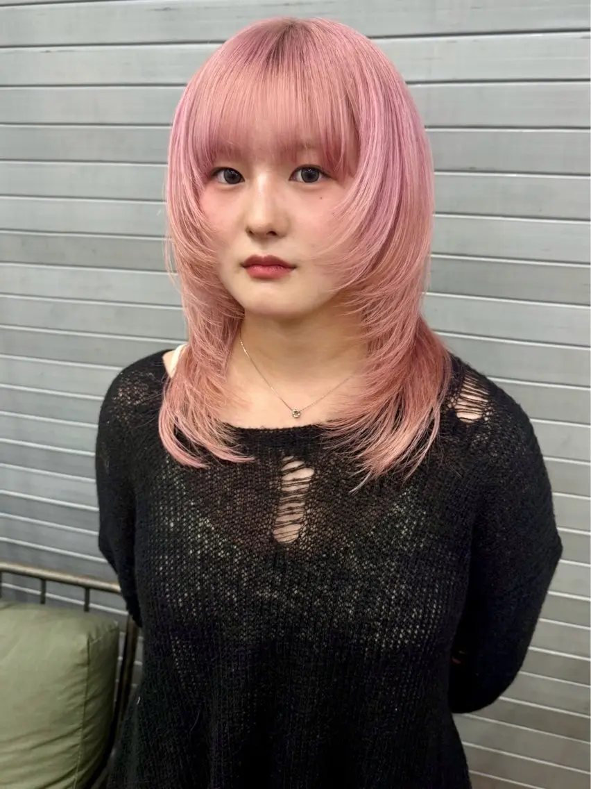 ロング カラー カット ヘアカラー トリートメント 村岡彩優/松本 /ブリーチ/艶カラーのヘアスタイル