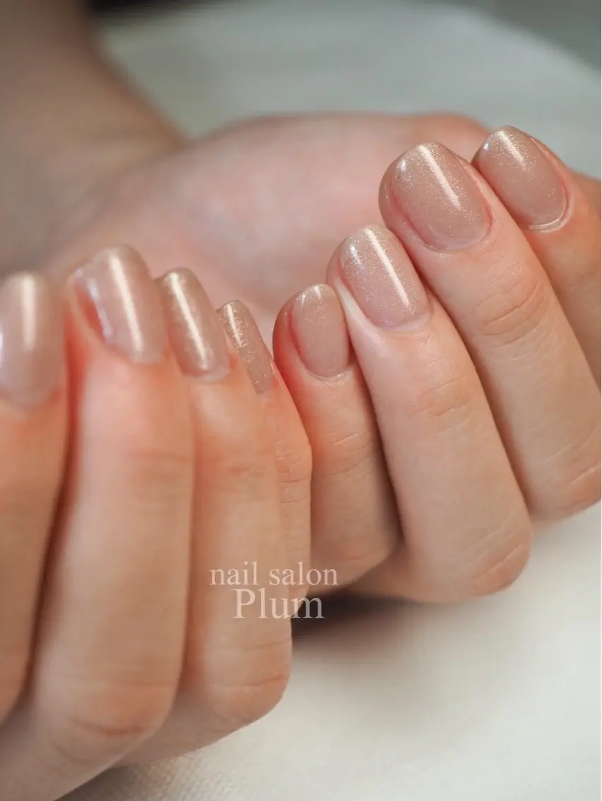 ネイル ワンカラーネイル Plum Kanaのネイルデザイン