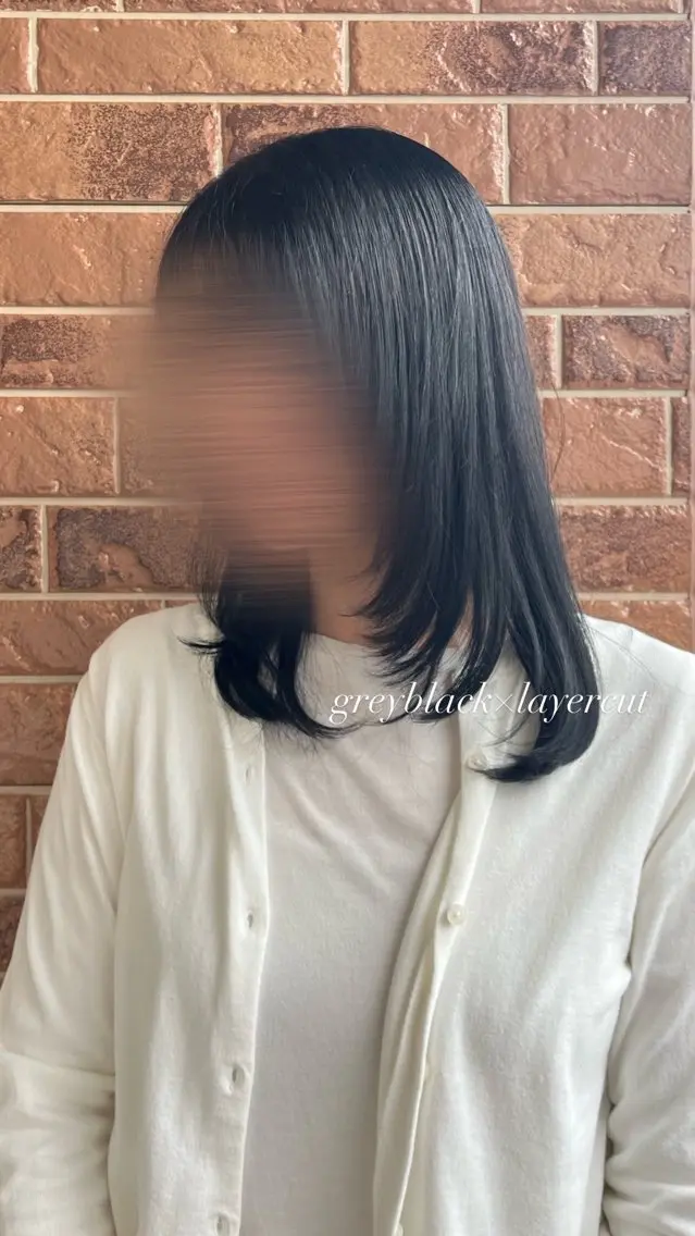セミロング カット ヘアカラー トリートメント 熊谷 有紗のヘアスタイル