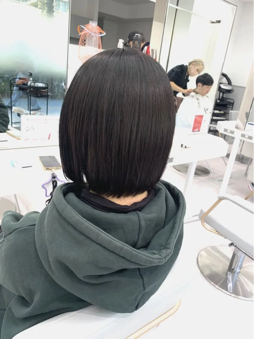 ミディアム パーマ 縮毛矯正 トリートメント ブリーチでもできる 縮毛矯正相原慎🌈のヘアスタイル
