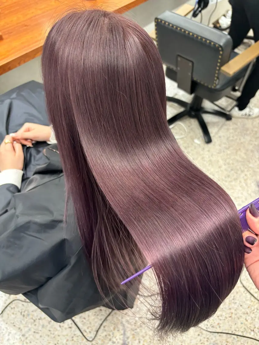 ロング カラー ヘアカラー カット無料 ✧︎* yuinaのヘアスタイル