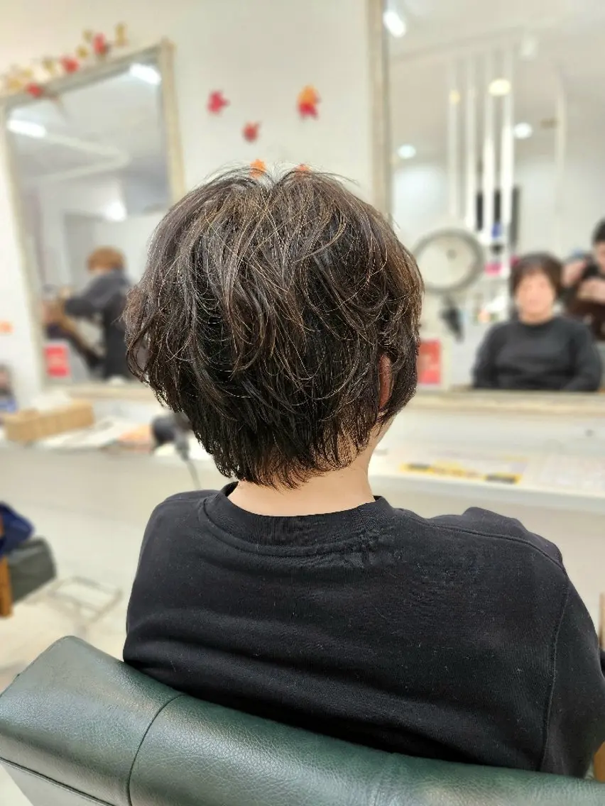 カット＋前髪パーマの写真