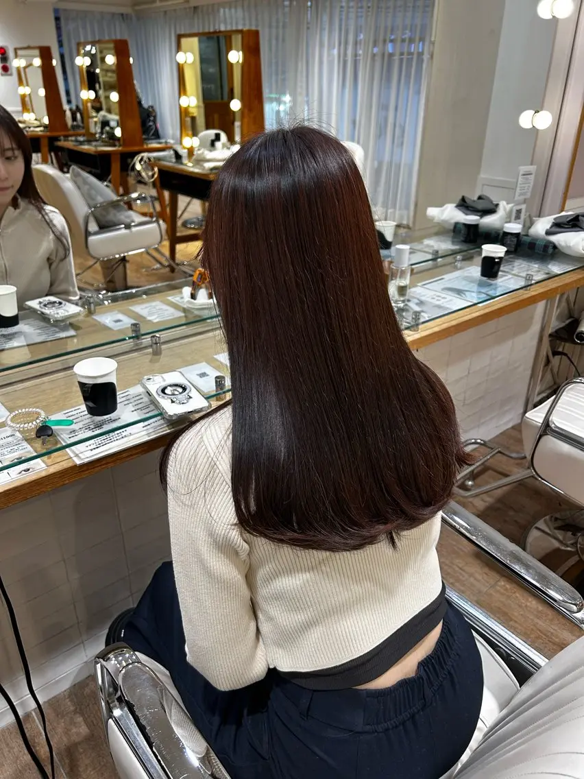 ロング カラー ヘアカラー トリートメント 縮毛矯正/カラー/ ヘアセット/松田健佑のヘアスタイル