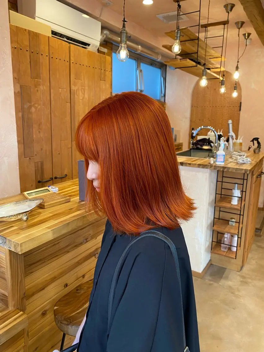 ミディアム カット ヘアカラー MORISHITA HARUKAのヘアスタイル