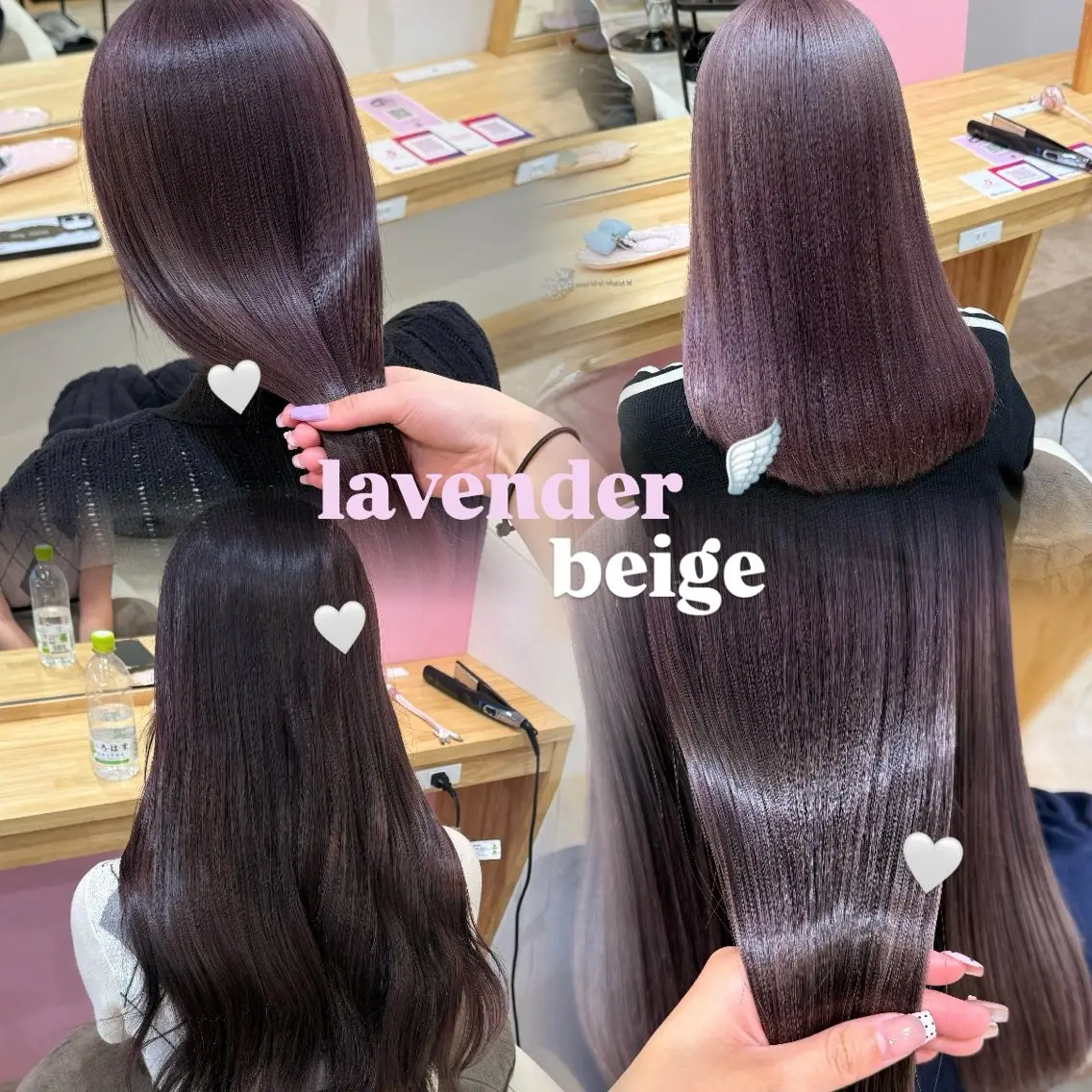 セミロング カラー カット ヘアカラー トリートメント 柔らかいbeige ￤韓国￤🩰マユ🩰のヘアスタイル