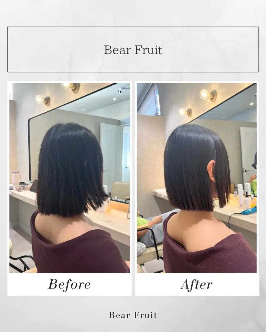 ミディアム ボブ カット 透明感カラー🪽/ 個室スパ🫧/はるかのヘアスタイル