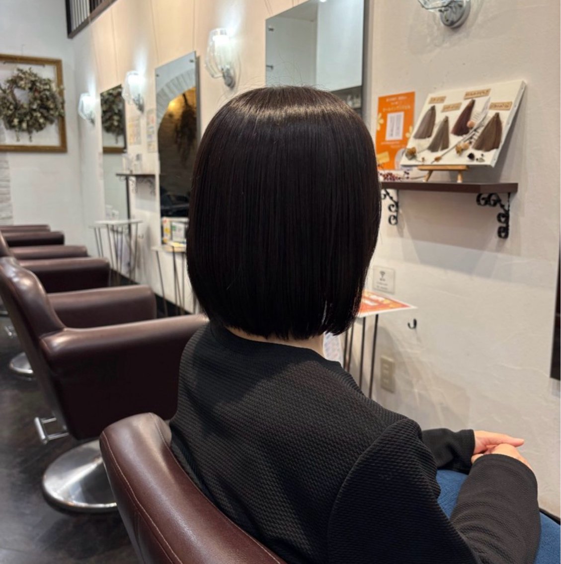 ショート ボブ 似合わせカット ラカットゾーン 田中李奈のヘアスタイル