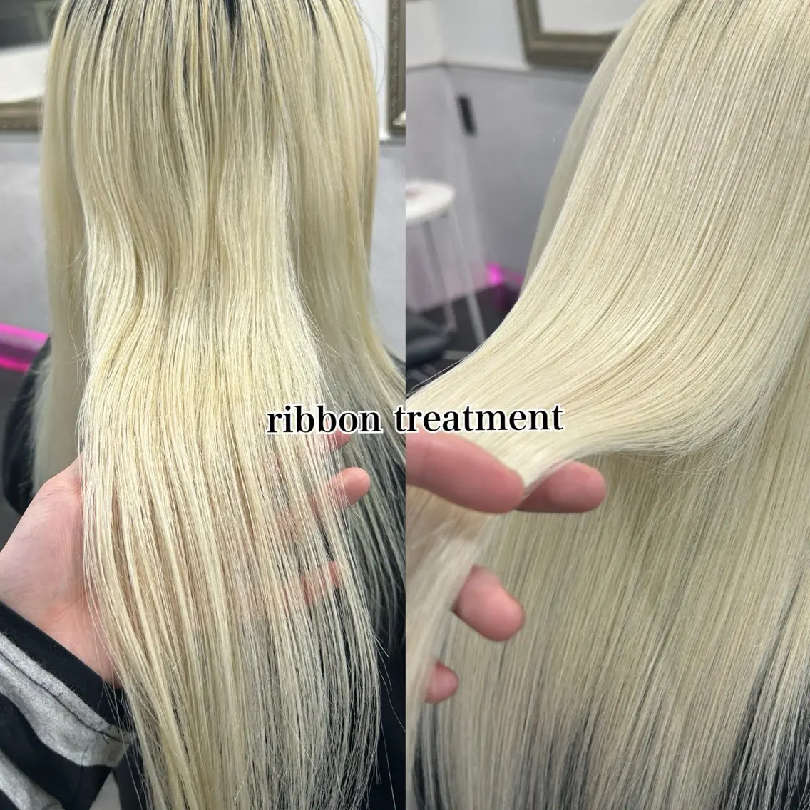 🎀ribbon トリートメント🫧ダメージした髪の毛に張りをだしてくれますの写真