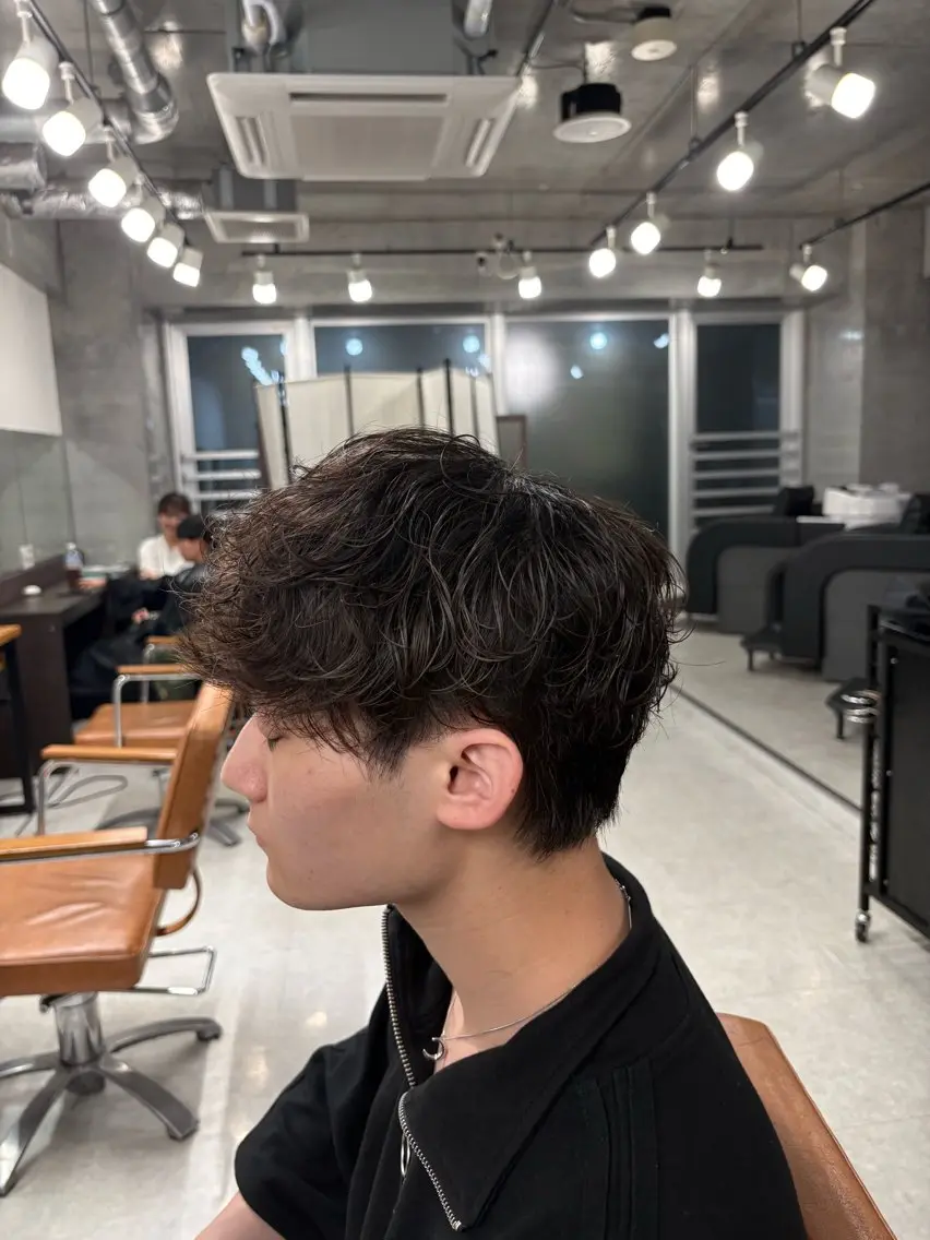 パーマ メンズ メンズパーマ 下北沢メンズパーマ 特化園田　楓莉のヘアスタイル