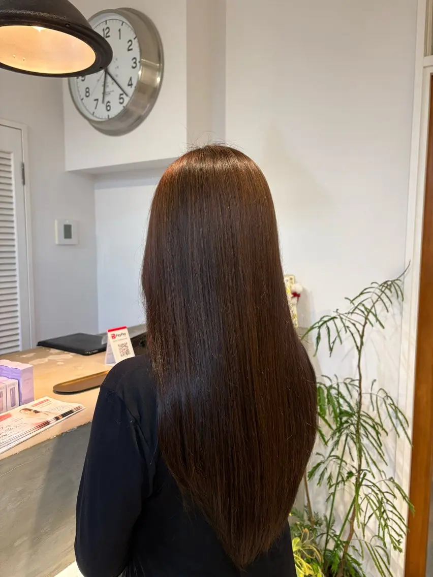 ロング カラー ヘアカラー 安部 美里のヘアスタイル