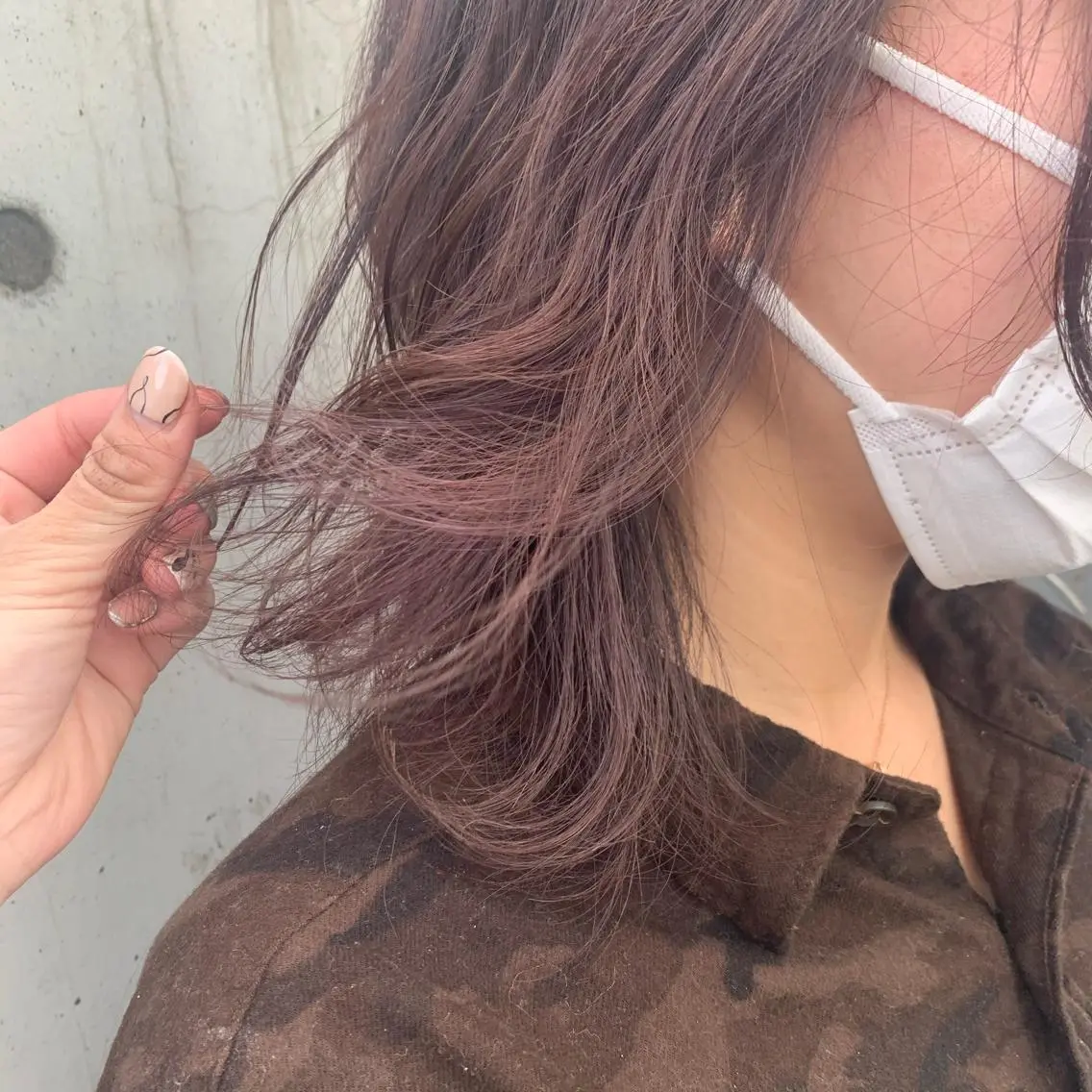 ミディアム カラー ヘアカラー 金田 ありさのヘアスタイル