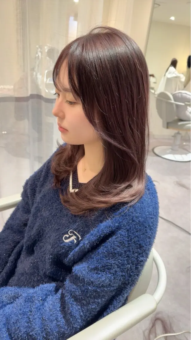 セミロング 美髪✨艶髪✨髪質改善 カラー特化❕漆原琴美のヘアスタイル
