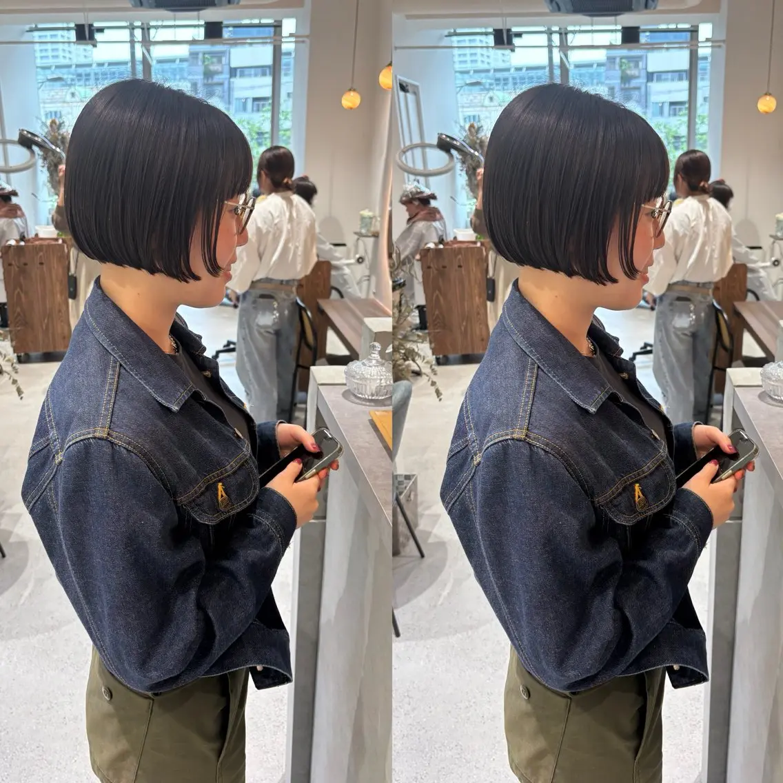ショート ボブ カット トリートメント 大久保 愛のヘアスタイル