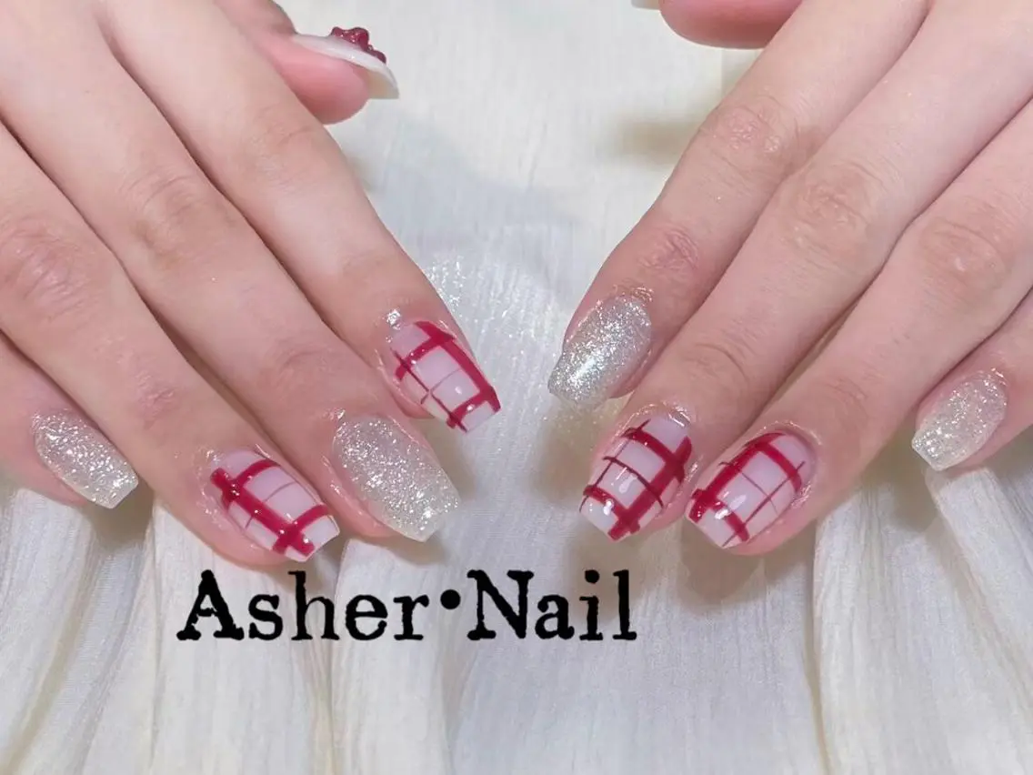 ネイル ハンドネイル ハンドケア Asher-Hana 🎗のネイルデザイン