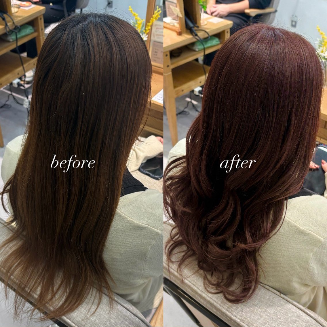 ロング カラー ベージュカラー ピンクカラー ピンクベージュ ヘアカラー 🌈透明感カラー🌈 / 西野 杏🫧のヘアスタイル