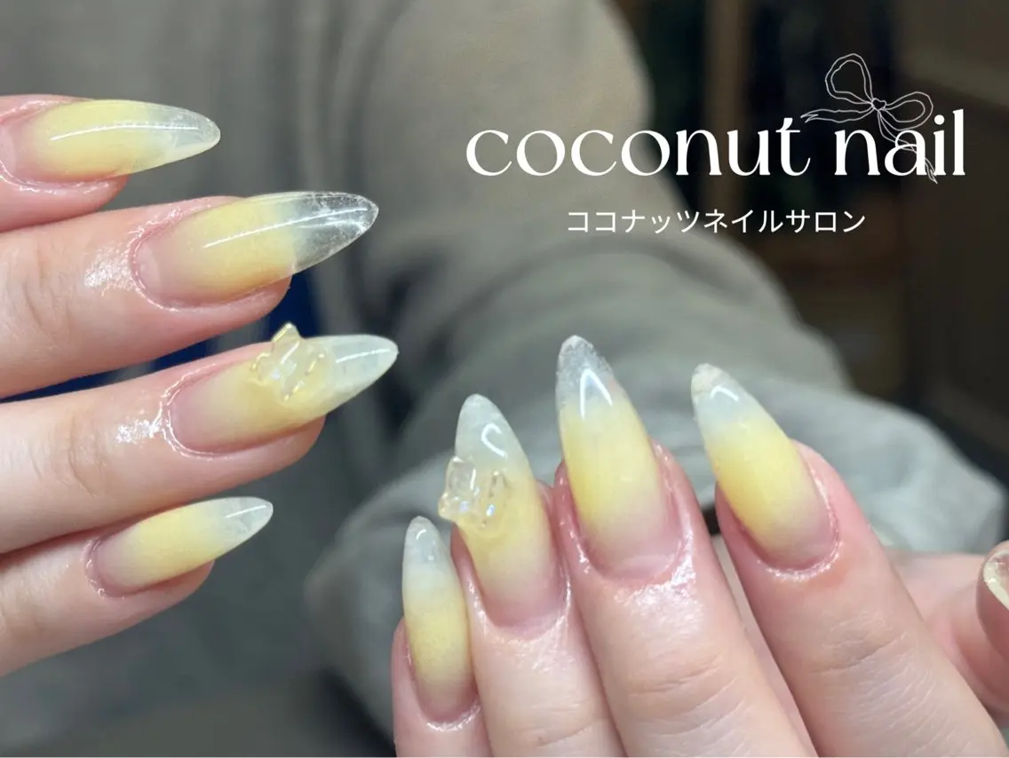 ネイル べっ甲ネイル フレンチネイル キラキラネイル マグネットネイル 大理石ネイル(マーブル) ハンドネイル 神田 ココナッツのネイルデザイン