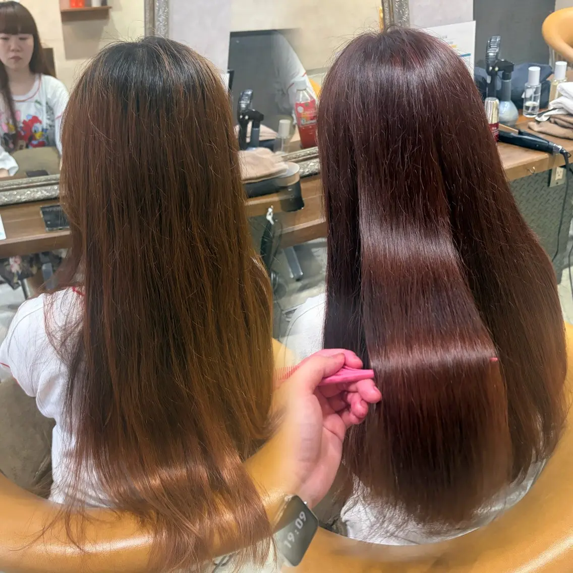 カラー ヘアカラー 鶴ケ峰 透明感カラー葵🫧のヘアスタイル