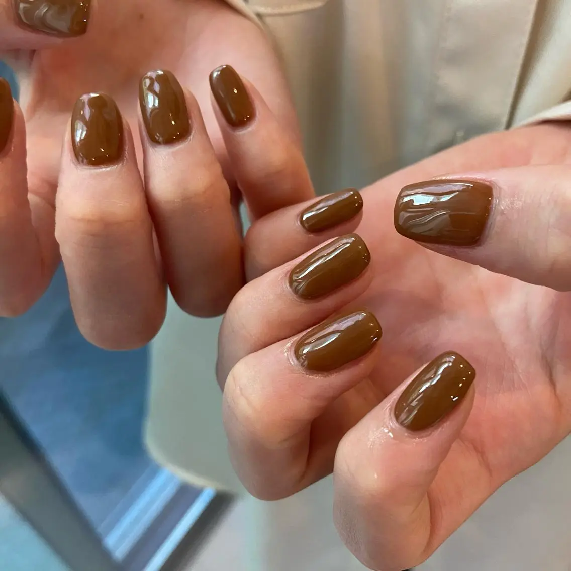 ネイル ワンカラーネイル atelier es.のネイルデザイン