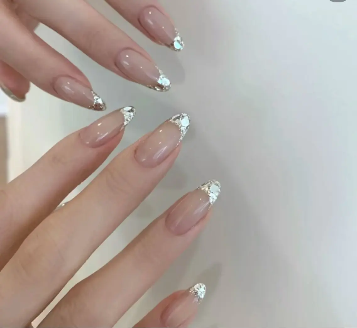 HAND✨トレンドガラスフレンチ+ハンドケア/フット変更🉑の写真