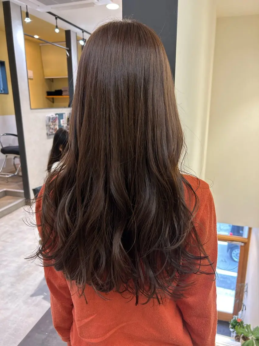 ロング カラー ベージュカラー ラベンダーカラー ラベンダーベージュ hubhair レイヤー/透明感のヘアスタイル