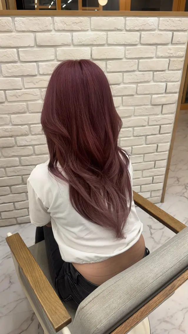 ロング カラー 天野 真依子のヘアスタイル
