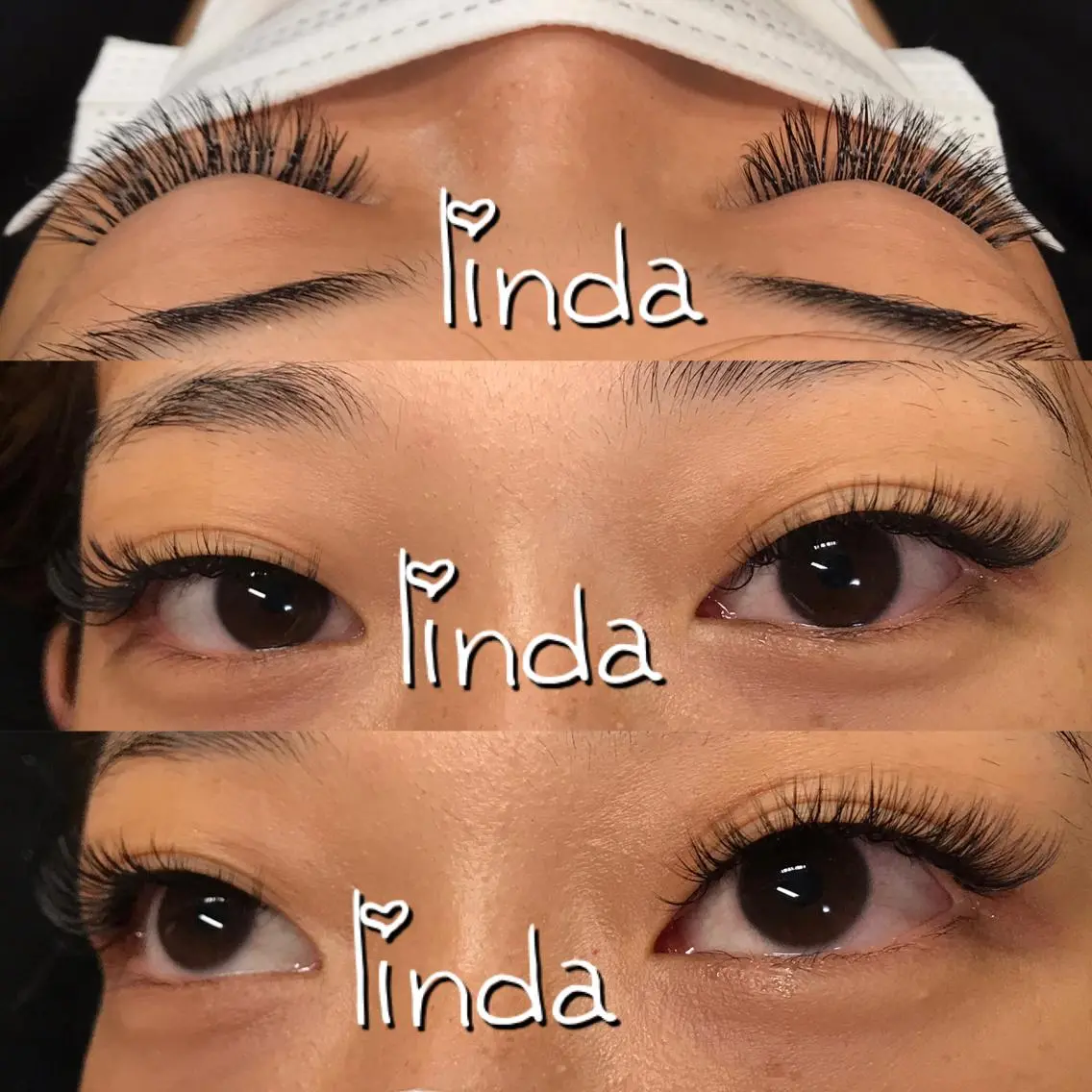 マツエク・マツパ 付け放題 ナチュラル ボリュームラッシュ linda lashesのマツエク・マツパデザイン