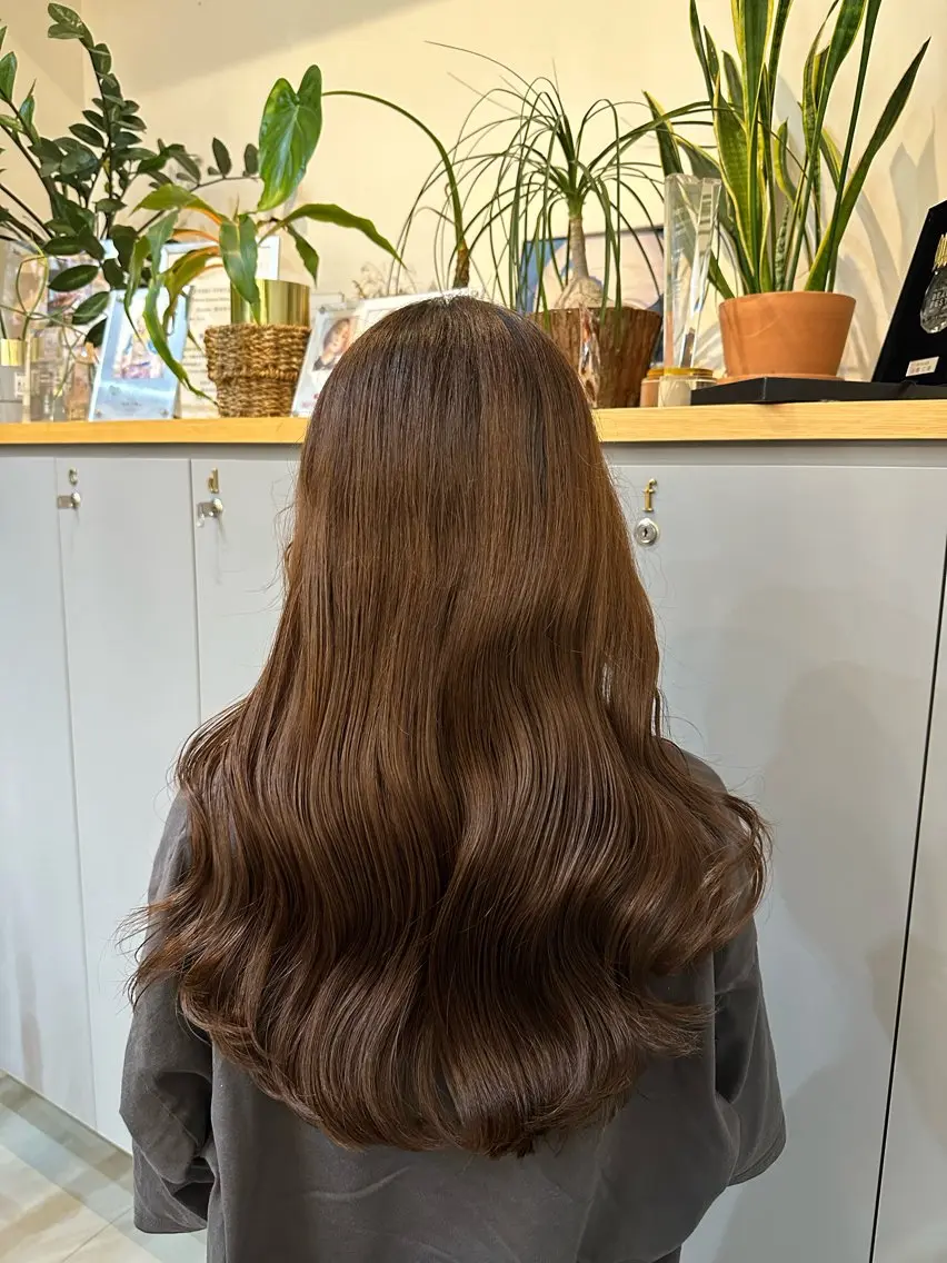 ロング 加藤 利奈のヘアスタイル