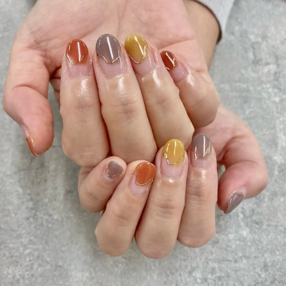 ネイル フットネイル フレンチネイル ジェルネイル ガラスフレンチ グラデーション ハンドネイル NUMAZAWA KASUMIのネイルデザイン
