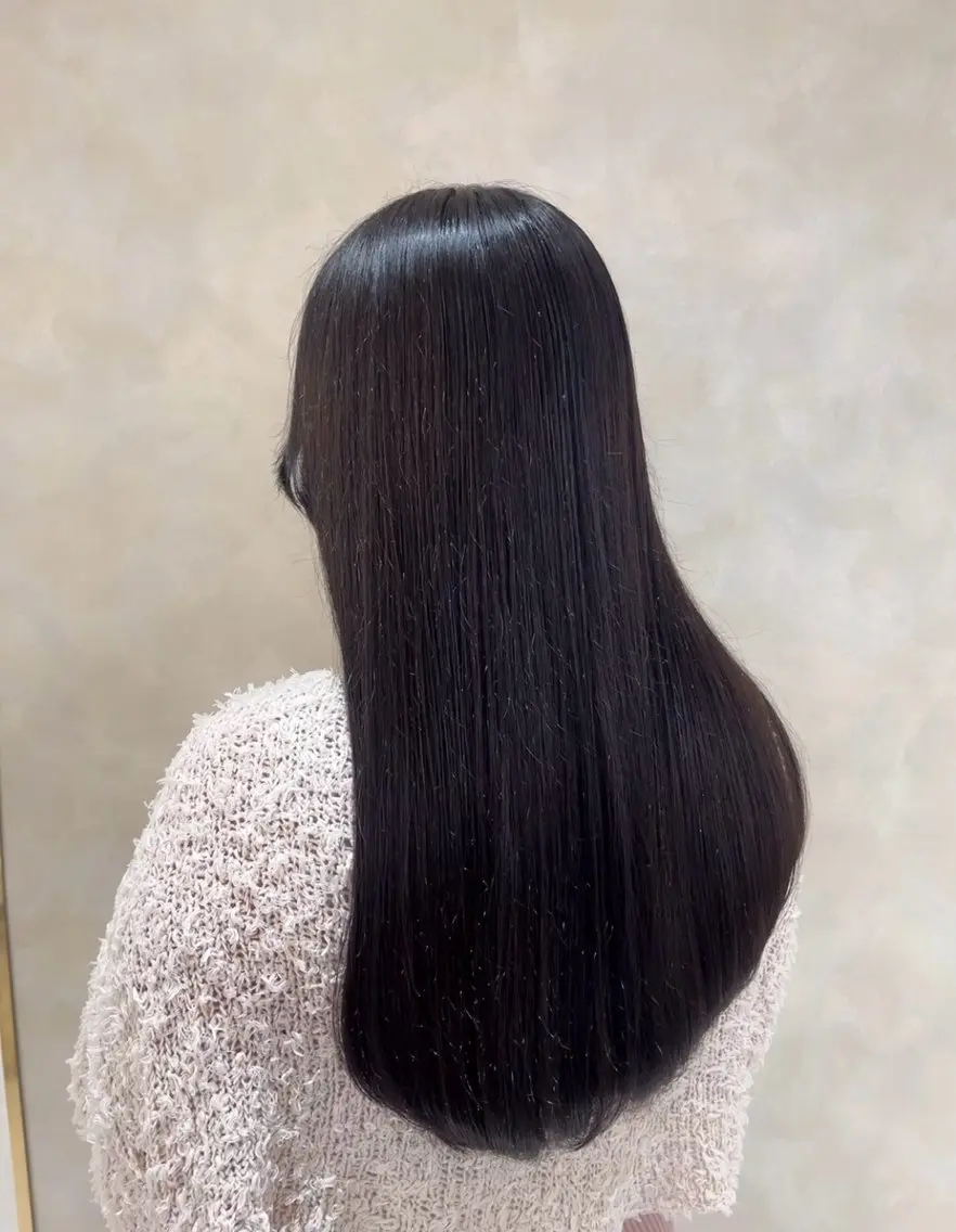 ロング 似合わせカット ヘアカラー トリートメント nao🎀zina 透明感/艶髪のヘアスタイル