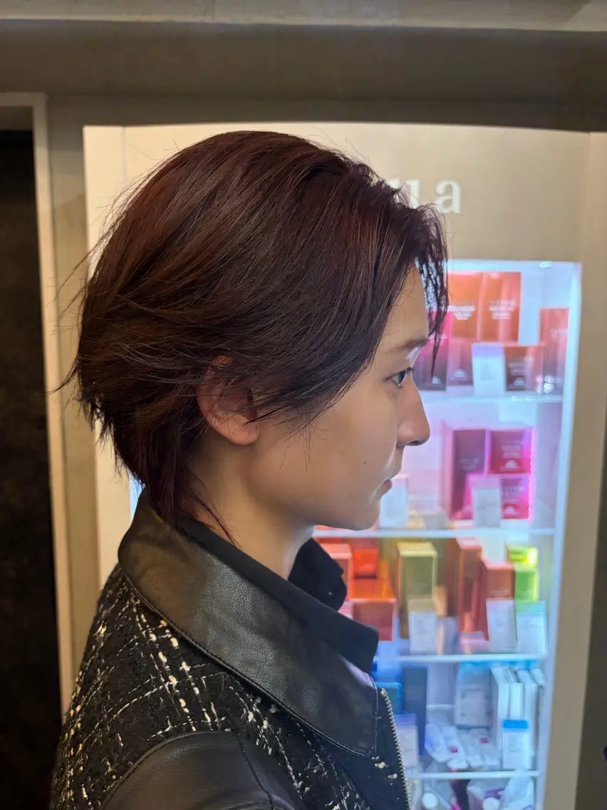 カラー メンズ ヘアカラー three_ ナオキのヘアスタイル