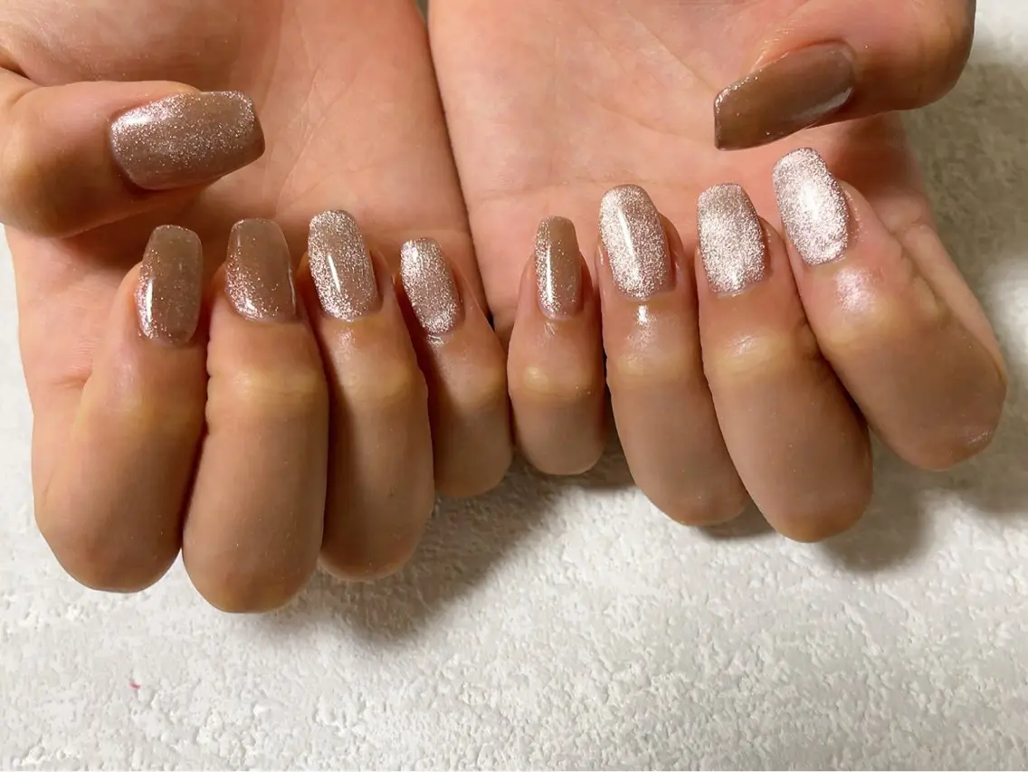 ネイル ジェルネイル 韓国ネイル マグネットネイル メンズネイル パラジェル ハンドネイル kiki nail &brow二子玉川のネイルデザイン