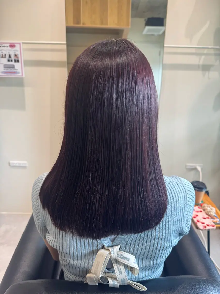 ロング カラー ゆ う あのヘアスタイル