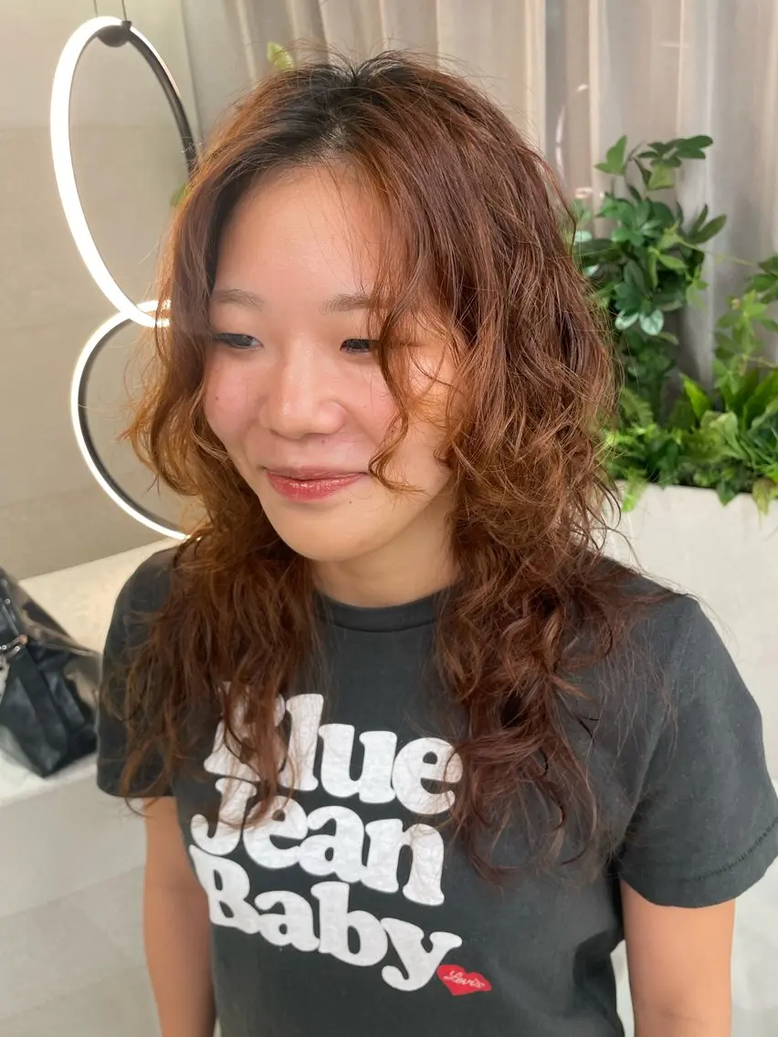 ロング パーマ 🎀レイヤー/パーマ カラー/ai🎀のヘアスタイル