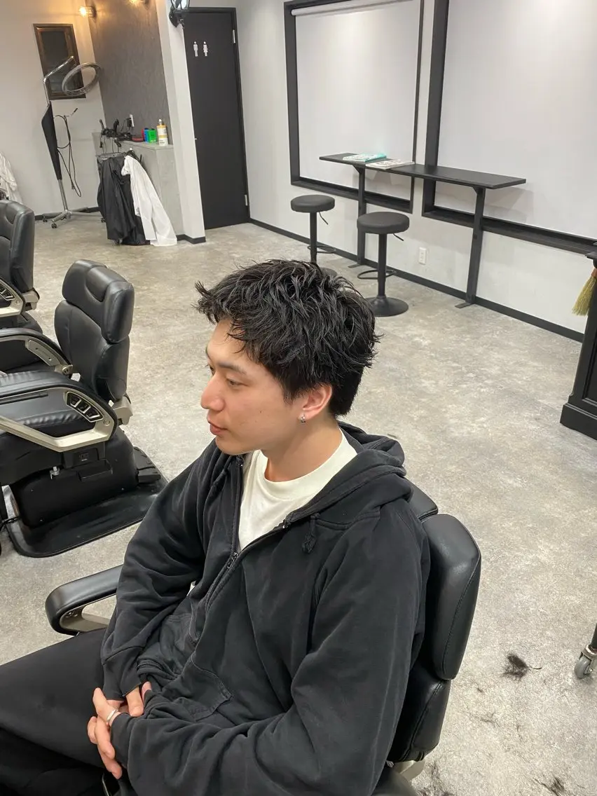 ショート メンズ スパイキーショート ショートヘア カット ヘッドスパ メンズ専門美容師 BORDO/神谷のヘアスタイル
