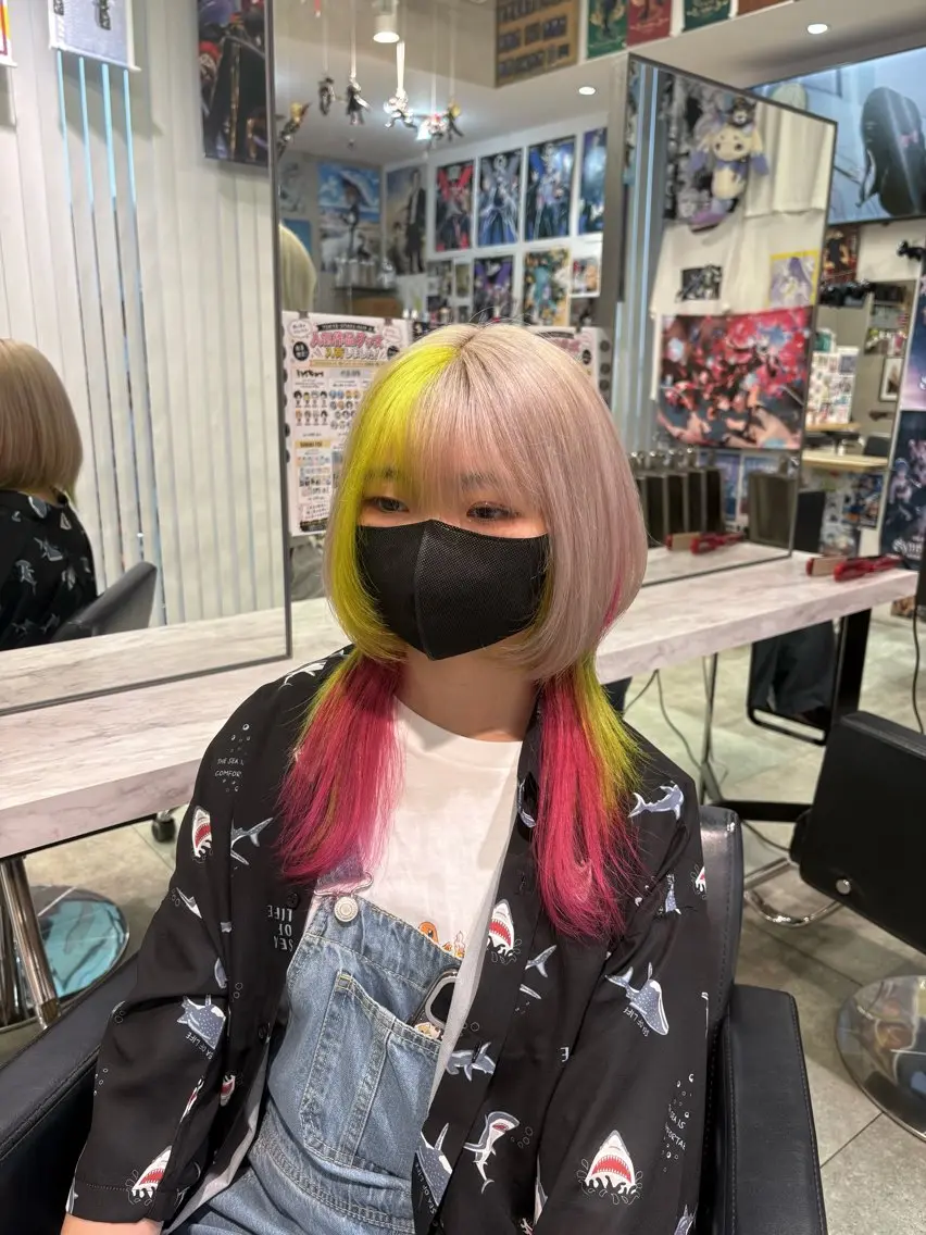 ロング カラー カット ヘアカラー トリートメント 推しカラー/ ミクのヘアスタイル