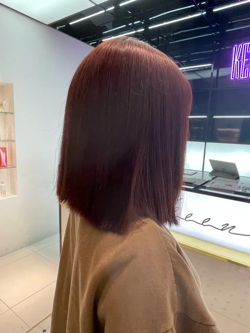 ミディアム カラー 吉祥寺Yuuka韓国 ハイトーンカラー🎀のヘアスタイル