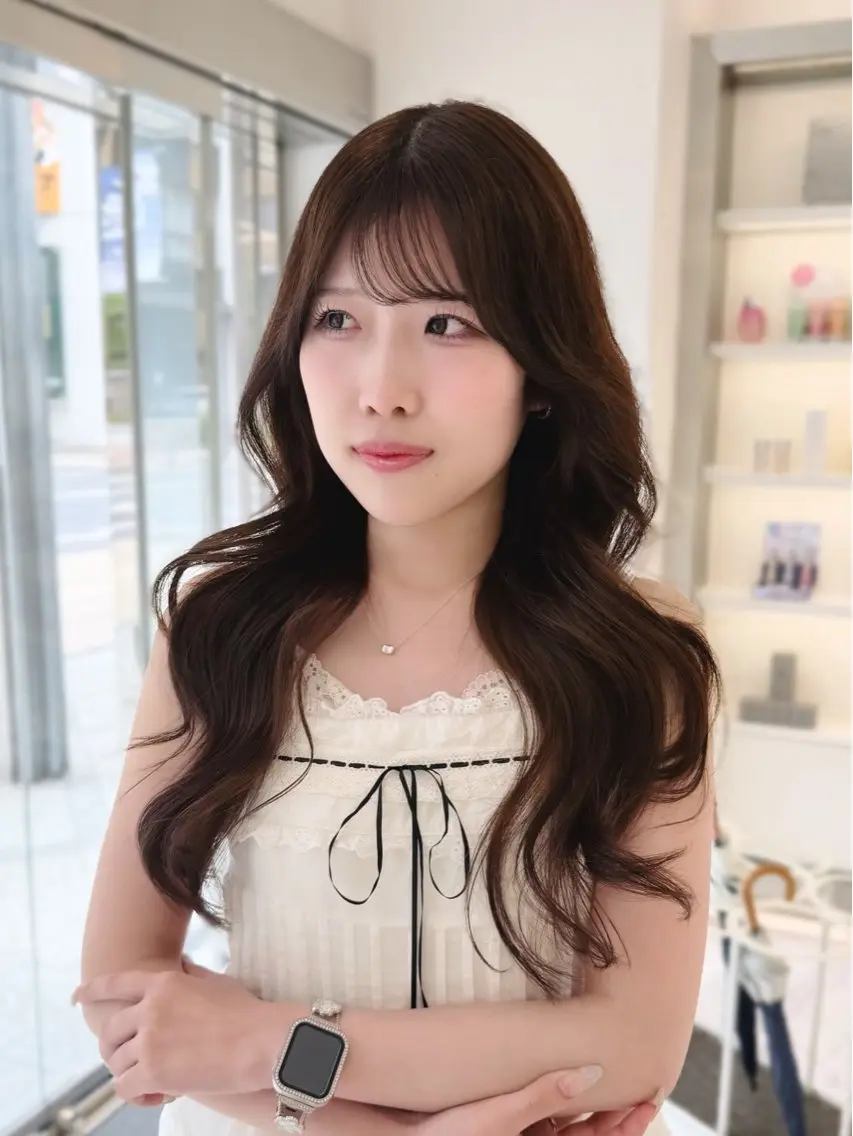 ロング ヘアカラー parvemix平野 真央🎀💞のヘアスタイル