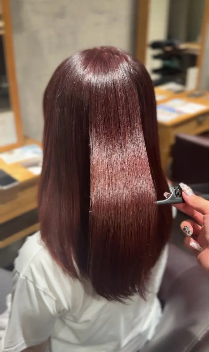 セミロング カラー カット ヘアカラー 乃空/★縮毛矯正✩* /うる艶(.⩊<)☆のヘアスタイル