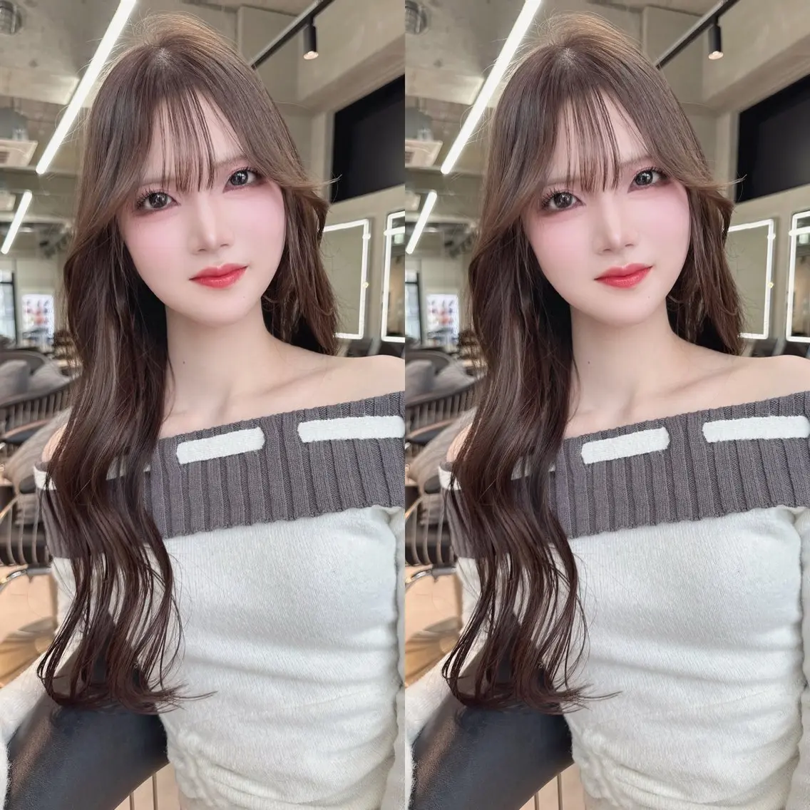 ロング カラー ベージュカラー ブリーチ 透明感カラー ブリーチなしカラー 髪質改善 カット ヘアカラー トリートメント ヘッドスパ ✨髪質改善特化✨副 店長椎葉信乃介のヘアスタイル
