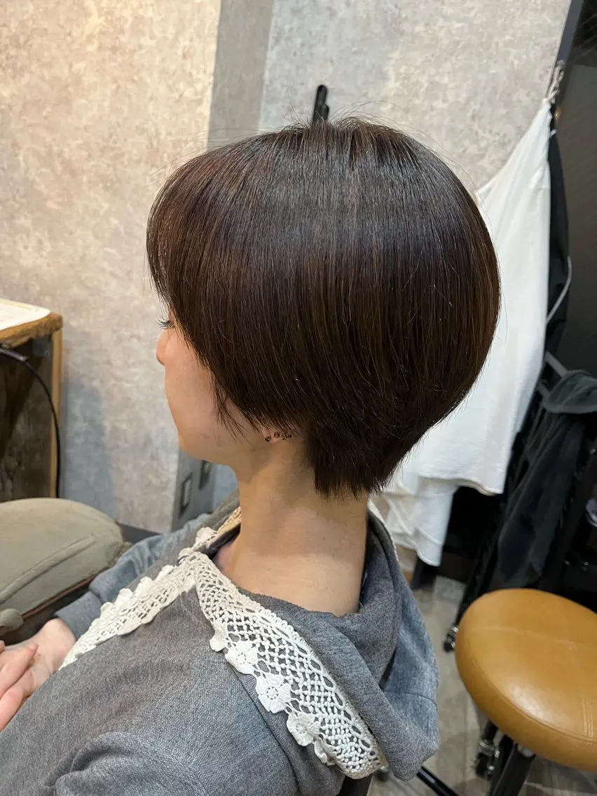 シャンプーなし💇♀️ショートレディースカットの写真
